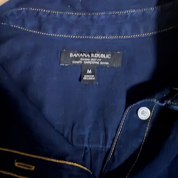 BANANA REPUBLIC Denim Buttondown Size M - Picture 3 of 5